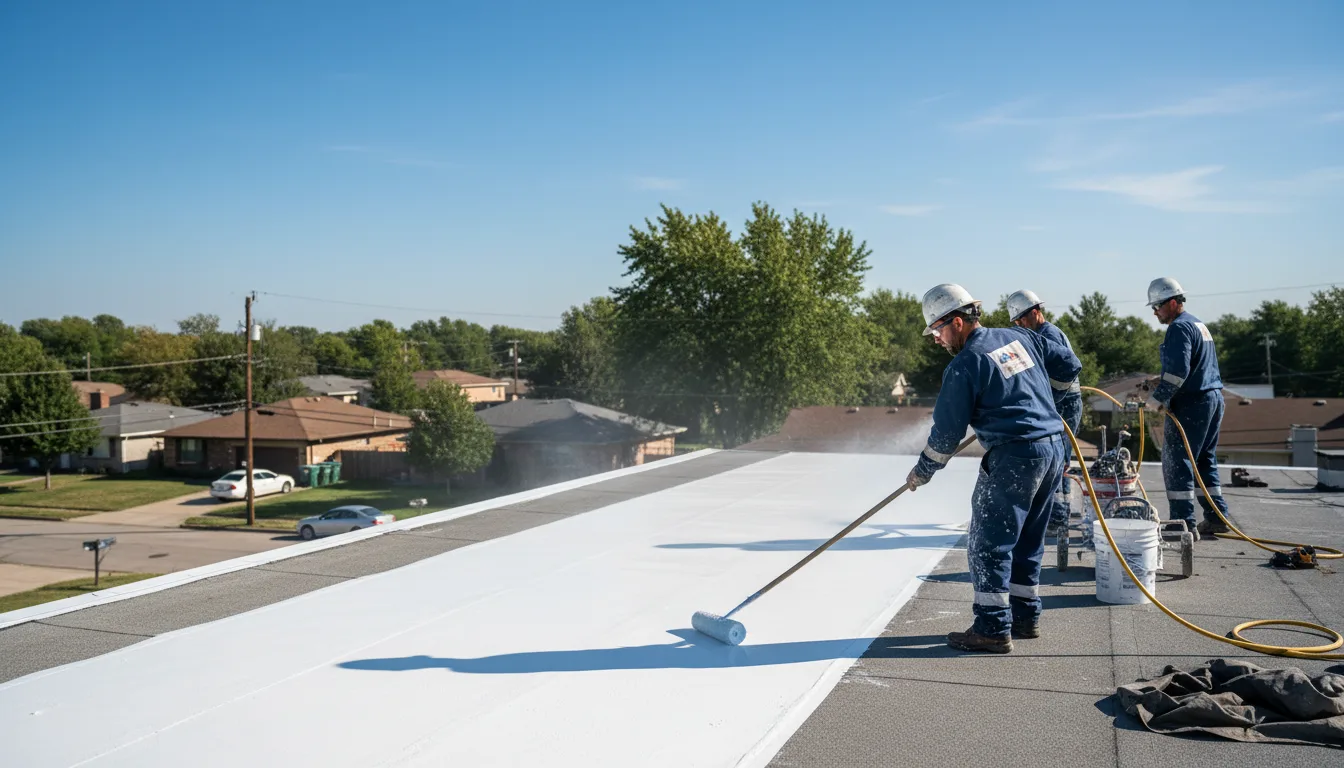 Commercial roof coating in Courtland, AL near me